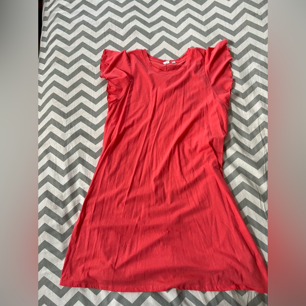 Gap dress with ruffle sleeve